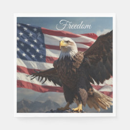 Serviette En Papier Aigle de la liberté