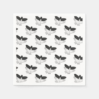 Serviette En Papier Aigle de silhouette