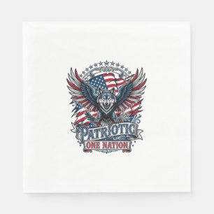 Serviette En Papier Aigle Patriotique Loup Hybride Animal Hybride Patr