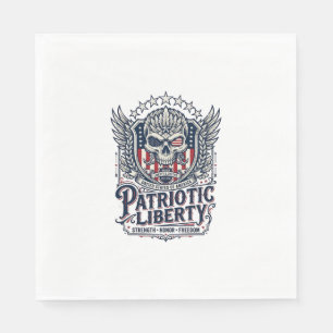 Serviette En Papier Aigle Tactique Patriotique Crâne Inspiré Militaire