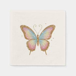 SERVIETTE EN PAPIER AILES COLORÉES