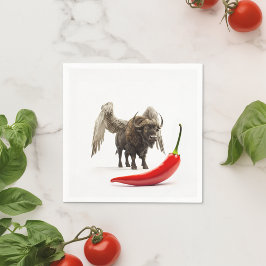 Serviette En Papier Ailes de buffle avec poivron chili