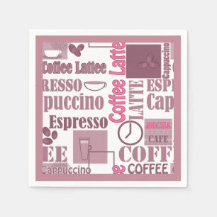 Serviette En Papier Aimer le café