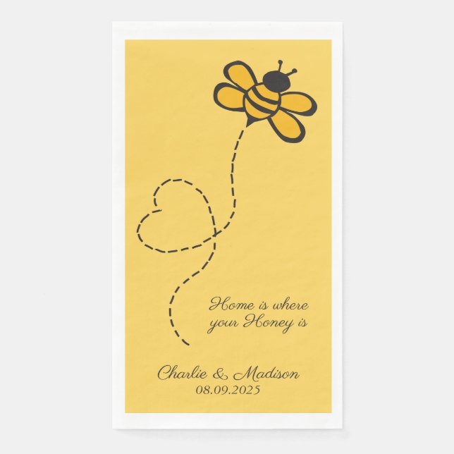 Serviette En Papier Aimer le texte personnalisé (Devant)