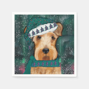 Serviette En Papier Airedale Terrier