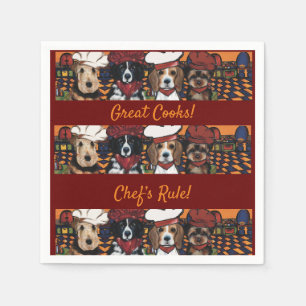 Serviette En Papier Airedale Terrier