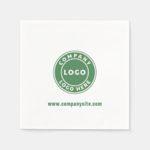 Serviette En Papier Ajouter Business Logo Website Corporate Office Pap