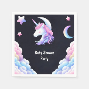 Serviette En Papier Ajouter Glow Space Royal Pony Unicorn Baby Girl Do