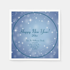 Serviette En Papier Ajouter Nom de l'organisation familiale Bonne anné