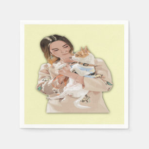 Serviette En Papier Ajouter une photo personnalisée