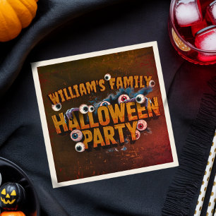 Serviette En Papier Ajouter Vos Propres Mots Personnalisé Halloween Mo