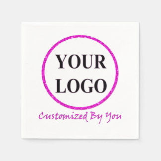 SERVIETTE EN PAPIER AJOUTER VOTRE LOGO ICI