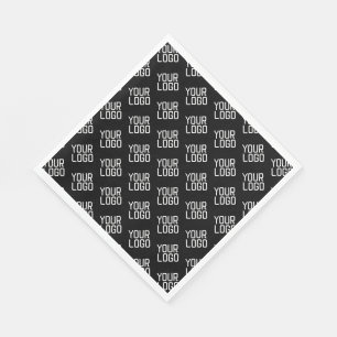 Serviette En Papier Ajouter votre logo Répéter Motif Modèle modifiable