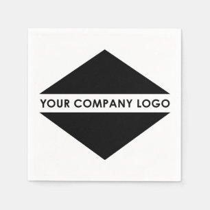 Serviette En Papier Ajoutez Votre Création   Logo de l'Entreprise
