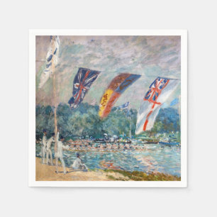 Serviette En Papier Alfred Sisley - Régate à Molesey