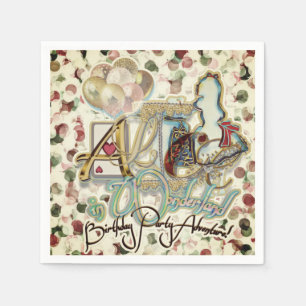 Serviette En Papier Alice au pays des merveilles
