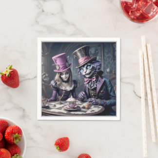 Serviette En Papier Alice au pays des merveilles
