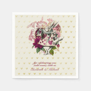 Serviette En Papier Alice Au Pays Des Merveilles Mad Hatter Tea Party 