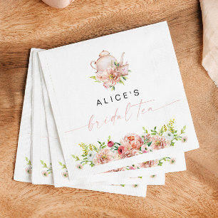 Serviette En Papier ALICE Fard Floral Mariage Thé Party Brunch Récepti