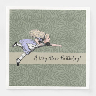 Serviette En Papier Alice volante au pays des merveilles