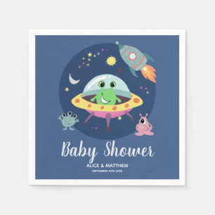 Serviette En Papier Alien Bleu Bleu des Garçons