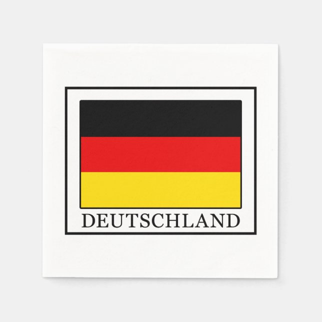 Serviette En Papier Allemagne (Devant)