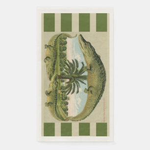 Serviette En Papier Alligator & Palms