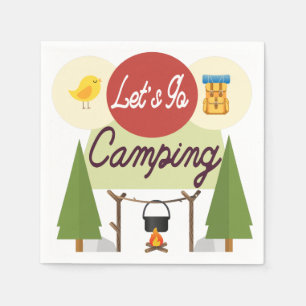 Serviette En Papier Allons Camping serviettes