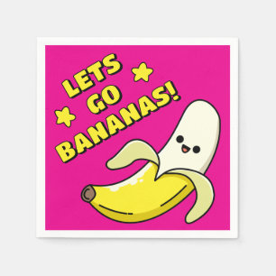 Serviette En Papier Allons-y bananes !
