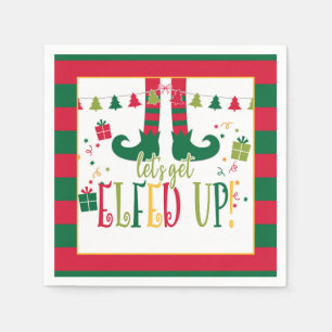 Serviette En Papier Allons-y pour la fête de Noël