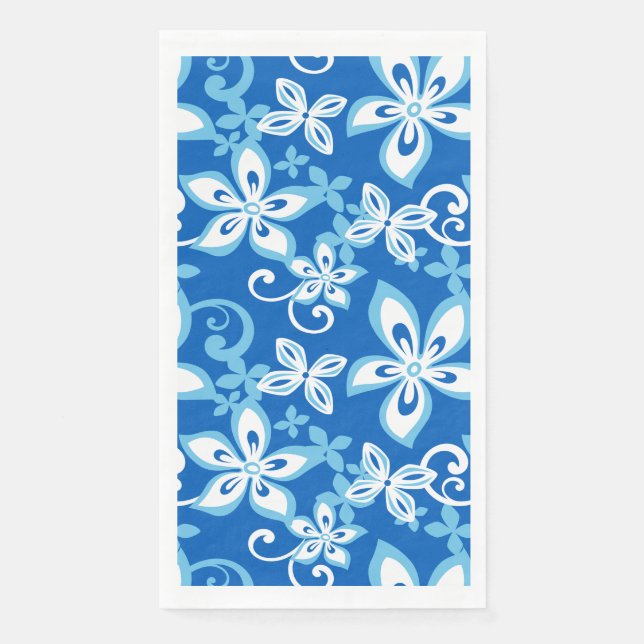 SERVIETTE EN PAPIER ALOHA HAWAII (BLUES) (Devant)