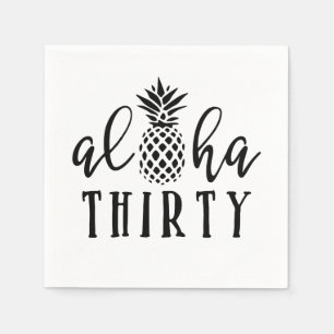 Serviette En Papier Aloha Trente 30e anniversaire