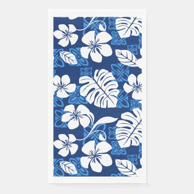SERVIETTE EN PAPIER ALOHA VENDREDI (BLEU) (Devant)