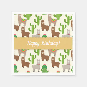 Serviette En Papier Alpaca/Llama