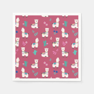 Serviette En Papier Alpaca/Llama