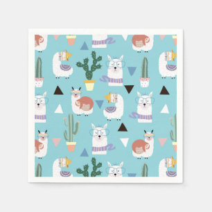 Serviette En Papier Alpaca/Llama