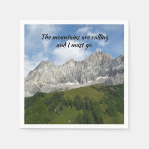 Serviette En Papier Alpes autrichiennes avec devis