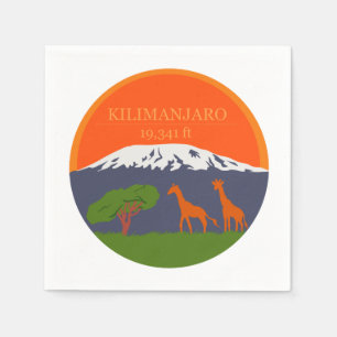 Serviette En Papier Altitude du Kilimandjaro