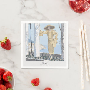 Serviette En Papier Amalfi Coast Italie