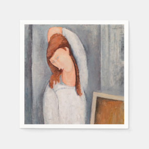 Serviette En Papier Amedeo Modigliani - Portrait Jeanne Hebuterne #1