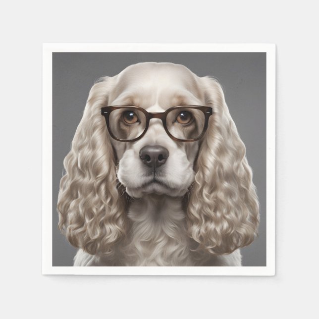 Serviette En Papier American Cocker Spaniel (Devant)