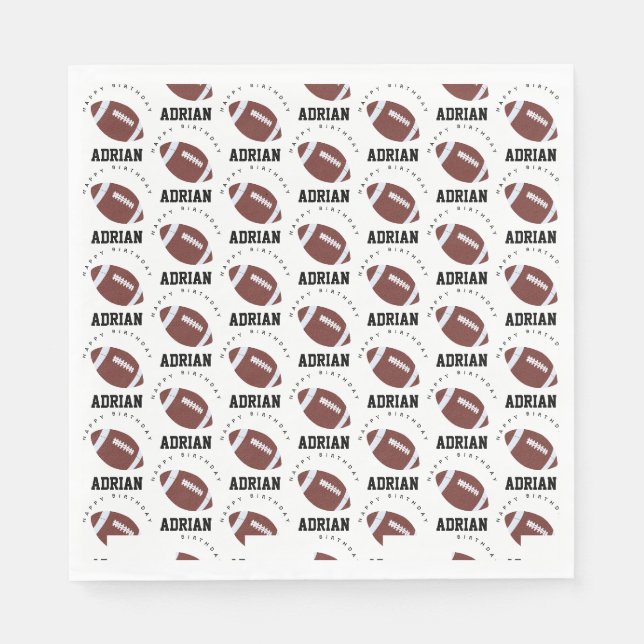 Serviette En Papier American Football Gridiron Ball fête d'anniversair (Devant)