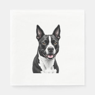 Serviette En Papier American Staffordshire Terrier