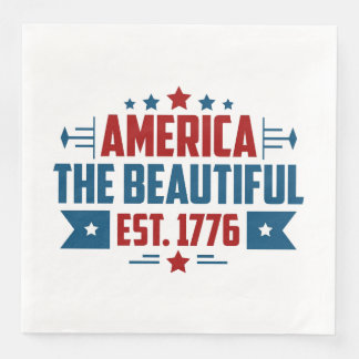 Serviette En Papier Amérique patriotique le beau papier Napkin