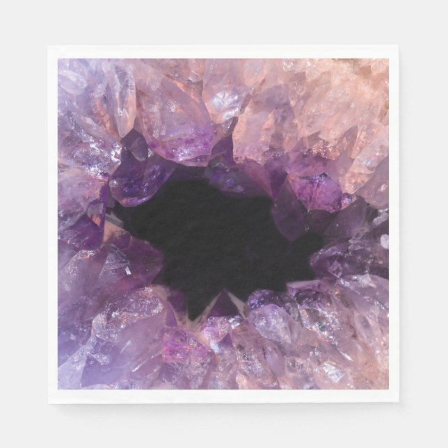 Serviette En Papier Améthyste pourpre (Devant)