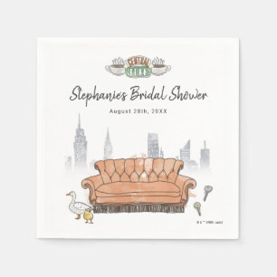 Serviette En Papier AMIS™   Fête des mariées d'aquarelle Perk Central