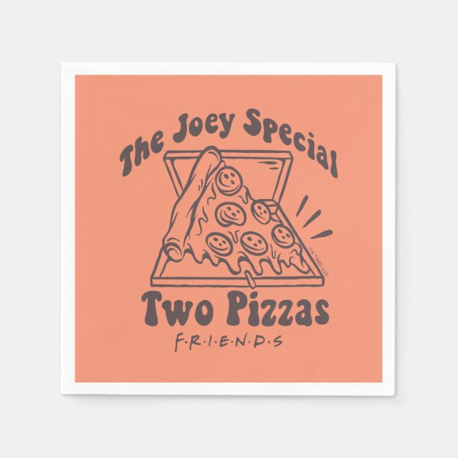 Serviette En Papier AMIS™ | Joey Pizza Citation (Devant)
