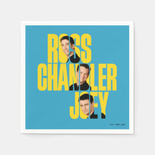 Serviette En Papier AMIS™   Ross, Chandler et Joey