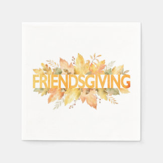 Serviette En Papier Amitié Thanksgiving Celebration Napkins