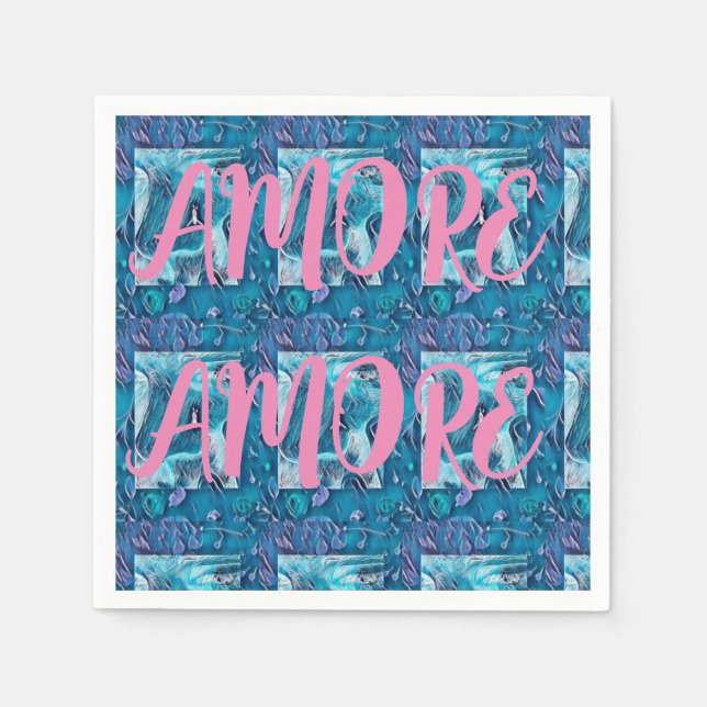 Serviette En Papier Amore Napkins (Devant)